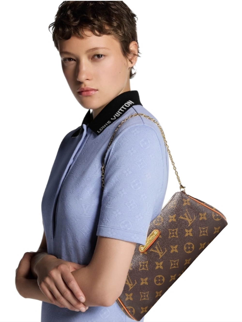BRAND NEW! LV Louis Vuitton Eva Monogram Canvas Evening Clutch/ Handbag UNUSED
